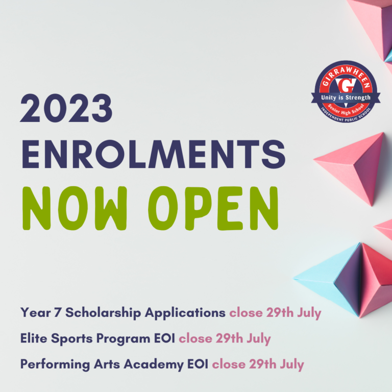 Read more about the article 2023 Enrolments NOW OPEN