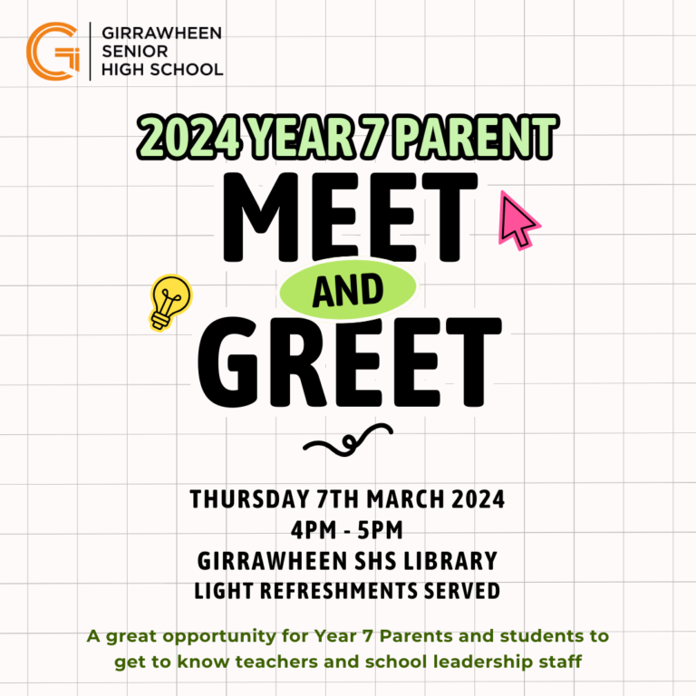 Read more about the article Upcoming Year 7 Parent Meet & Greet